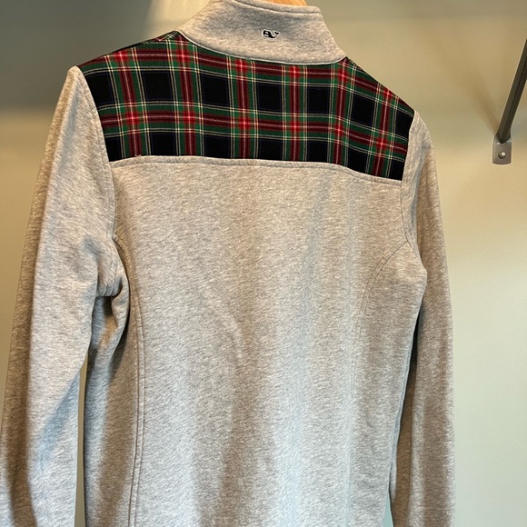 Vineyard Vines Plaid 1/4 Zip Pullover - Picture 2 of 4